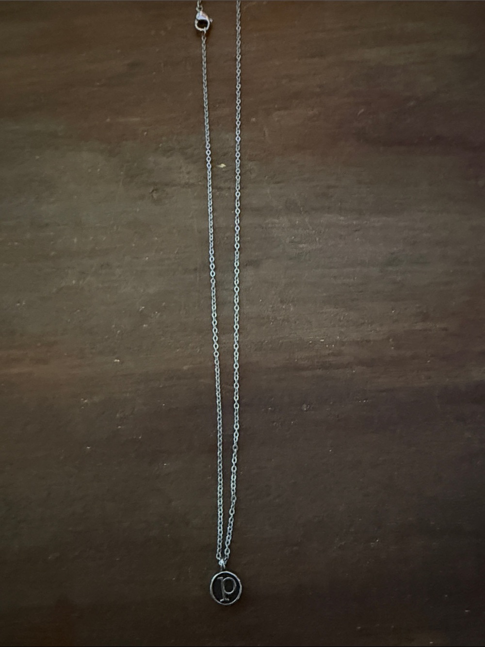 Initial Pendant Necklace in Silver - Women's Jewelry